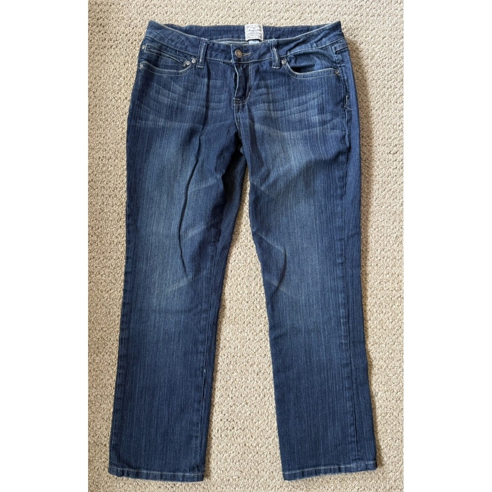 Aeropostale Jeans Size 7/8 Womens Straight Leg Blue Denim‎